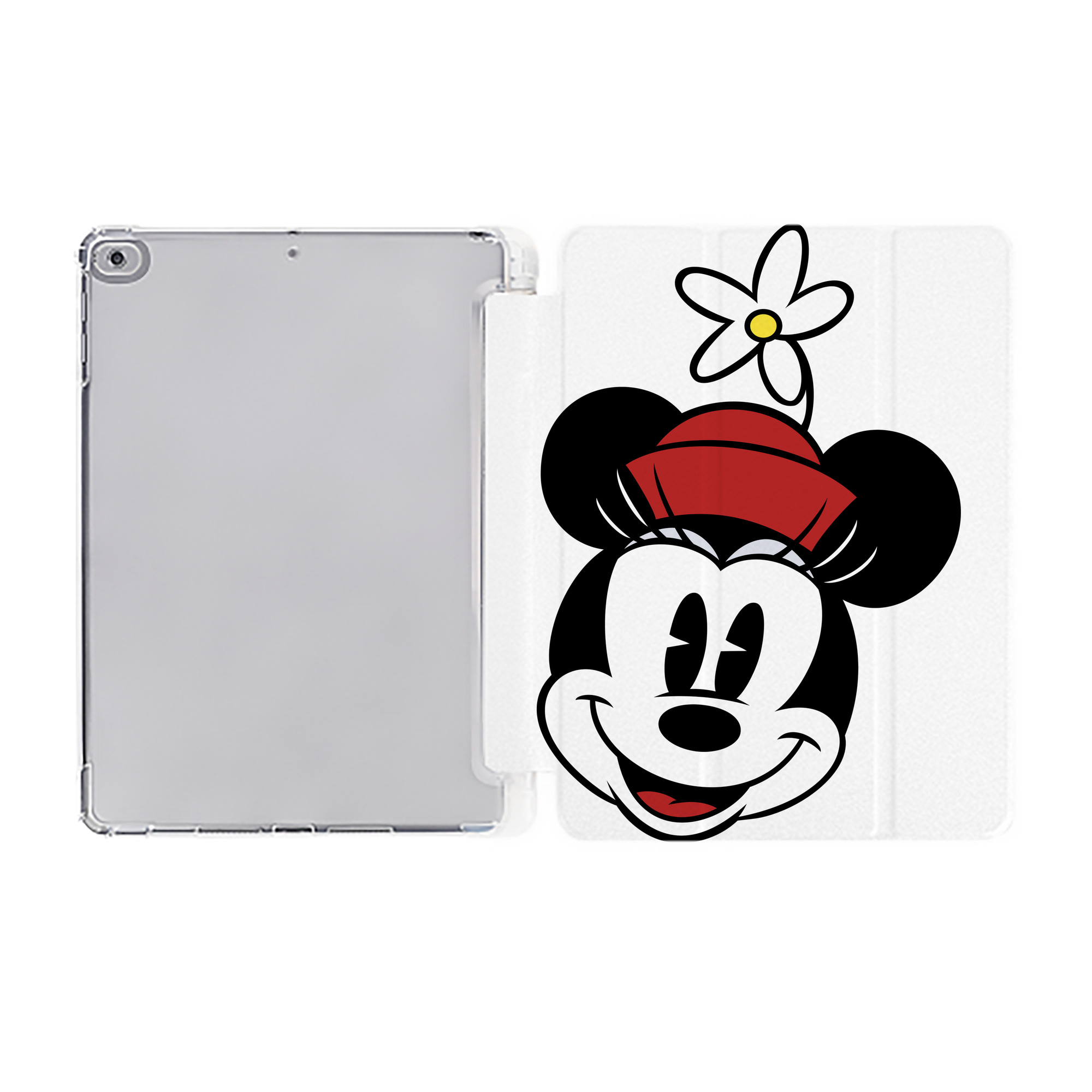 ミッキーマウス Mickey Mouse IPad ケース ペン収納付き 三つ折りスタンド PUレザー×シリコン 対応機種9.5/10.5/10.9インチ